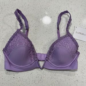 Lavender La Perla V-Cut Bra 30D